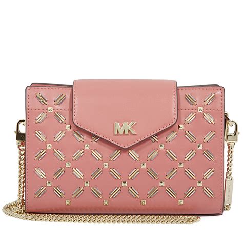 michael kors medium floral leather crossbody clutch rose|Michael Kors Floral Clutch Bags & Handbags for Women.